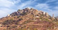 Landscape with Sant Antonino village, Corsica Royalty Free Stock Photo