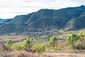 A man goes on horseback in the mountains of the town of Santa Rosa in the Municipality of Mascota Jalisco.