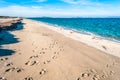 Landscape of sardinian beach in summer Royalty Free Stock Photo