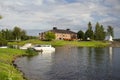 Landscape in Savonlinna lake