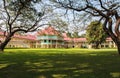 Landscape scene of Marukhathaiyawan Palace most dazzle wood pala