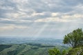 Landscape scenery from Pajstun castle, Little Carpathians, Slovakia