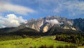 Landscape scenery view of mountain Kinabalu Royalty Free Stock Photo