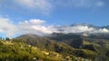 Landscape scenery view of mountain Kinabalu Royalty Free Stock Photo