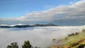 Landscape scenery view of mountain Kinabalu Royalty Free Stock Photo