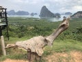 Landscape and scenery visible from Samet Nangshe in Phang Nga Province, Thailand.