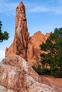 Landscape Scenes from the Colorado Rocky Mountains. Red Rock Formations at the Garden of the Gods Royalty Free Stock Photo