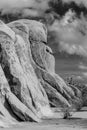 landscape with scenic jumbo rock in the Joshua tree national park Royalty Free Stock Photo