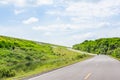 Landscape Scenic road travel on empty highway