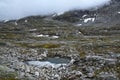 Landscape on scenic route Gamle Strynefjellsvegen