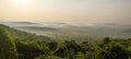 Landscape scenic view of the forest from the top of the mountain in Sahyadri.