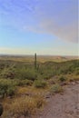 Landscape scenic view of Hieroglyphic  Canyon, Superstition Mountains, Hohokam Petroglyphs, Gold Canyon, Arizona, United States Royalty Free Stock Photo