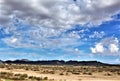 Landscape scenic view from Maricopa County, Mesa, Arizona to Pinal County, Florence Junction, Arizona.