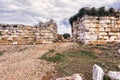 Landscape with a scenic view of Ramnous the ancient fortified site in Attica, Greece