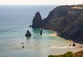 Landscape of the sea coast in a Crimea. Fiolent headland