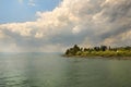 Landscape of Sea of Galilee Kinneret near Capernaum, Israel Royalty Free Stock Photo