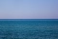 Landscape of sea horizon seascape under blue sky Royalty Free Stock Photo