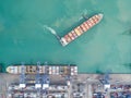 Landscape Sea ports on day time