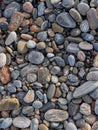 landscape of sea stones on the seashore Royalty Free Stock Photo