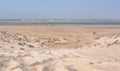 Landscape of Sealine  Sand dunes  in Doha Qatar Royalty Free Stock Photo