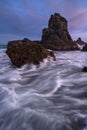 Landscape and seascape in Gigi Hiu, Lampung, Indonesia.