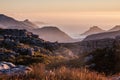 View from the top of Table mountain Cape Town, South Africa.