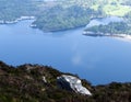 Landscape seen from the Troc Mountain in Ring of Kerry, Ireland in spring Royalty Free Stock Photo