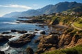 Landscape with Seixal village of north coast, Madeira island, Portugal Royalty Free Stock Photo