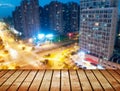 landscape of shanghai china at night Royalty Free Stock Photo