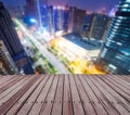 landscape of shanghai china at night Royalty Free Stock Photo