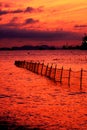 Landscape of Shenjiamen fishing port Royalty Free Stock Photo