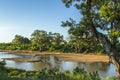 Landscape of Shingwedzi river in Kruger National Park Royalty Free Stock Photo