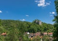 Landscape shot of the Franconian Switzerland near Streitberg