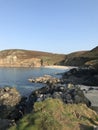 Portheras Cove, Cornwall, England. Royalty Free Stock Photo