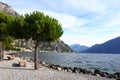 Landscape shot of parco dell'alto garda bresciano limone italy Royalty Free Stock Photo