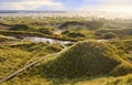 Landscape shot taken at Dunes Amrum, Germany on a sunny day Royalty Free Stock Photo