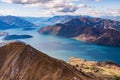 Landscape shot of the Wanaka lake