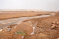 Landscape of Shur River in Lut desert , Kerman , Iran Royalty Free Stock Photo