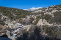 Typical landscape of the Sierra de Guadarrama National Park. Madrid. Spain Royalty Free Stock Photo