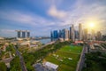 Landscape of Singapore business district