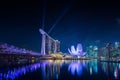 Landscape of Singapore Skyline and view of skyscrapers