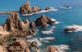 Landscape in the Sirens Reef, Natural Park of Cabo de Gata, Spain