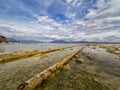 Landscape of Sirmione coast in autumn