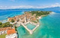 Landscape with Sirmione town, Garda Lake Royalty Free Stock Photo