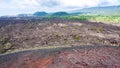 Landscape with slope of old craters of Etna Royalty Free Stock Photo