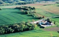 Landscape of the small hill in Bourgogne region, Vezeley, France