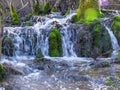 Landscape with small and wild river