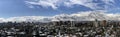 Landscape and Snow fall in Santiago, Chile Royalty Free Stock Photo