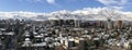 Landscape and Snow fall in Santiago, Chile Royalty Free Stock Photo