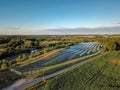 Landscape with solar power plant Royalty Free Stock Photo